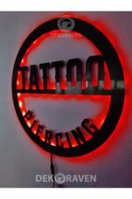 Tatto & Piercing Led Işıklı Tablo-iç Mekan Tabela - Görsel 3