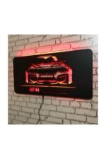 Bmw M Performance Led Işıklı Ahşap Tablo - Led Işıklı Duvar Dekoru - Görsel 3