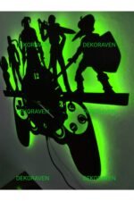 Gamer Led Işıklı Duvar Saati - Görsel 3