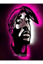 Tupac Shakur Işıklı Tablo - Görsel 3