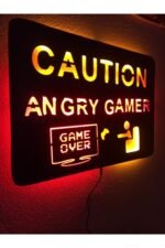 Angry Gamer Işıklı Tablo - Görsel 2