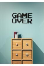 Game Over Ahşap Yazı Tablo(her Harf 10x10cm) - Görsel 2