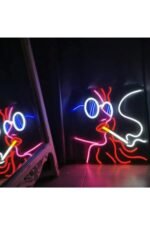Girl Smoke Neon Led (56x60 Cm) - Görsel 2