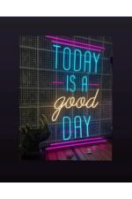 Today Is A Lively Day Neon Led Tabela Kafe Dükkan Neon Dekorasyon - Görsel 2