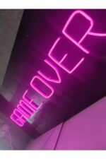 Game Over Gamer Neon Led Tabela Dekoratif Aydınlatma - Görsel 2