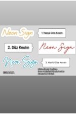 Kişiye Özel Neon Led 30cm 3 Harf - Görsel 2