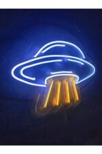 Ufo Neon Led Tabela Neon Yazı Neon Dekoratif Duvar Aydınlatması - Görsel 2