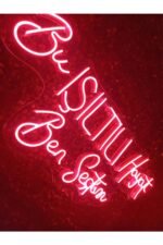 Bu Işıltılı Hayatı Ben Seçtim Yazılı Neon Led Aydınlatma Tabela Güzellik Merkezi Dekorasyon(80x40cm) - Görsel 2