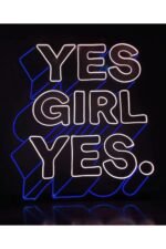Yes Girl Yes Neon Led Aydınlatma Neon Led Tabela (50x50cm) - Görsel 2