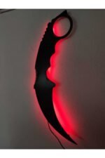 Karambit Led Işıklı Ahşap Tablo - Görsel 3