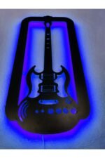 Gitar Led Işıklı Ahşap Dekoratif Tablo - Görsel 4