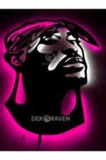 Tupac Shakur Işıklı Tablo - Görsel 4