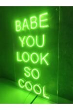 Babe You Look So Cool Neon Led Tabela Dekoratif Aydınlatma - Görsel 3