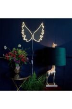 Melek Kanadı - Kelebek - Neon Led Dekoratif Duvar Yazısı Aydınlatması Gece Lambası - Görsel 3