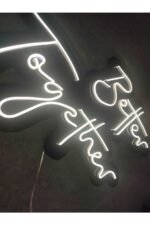 Better Together Neon Düğün Nişan Söz Tabela Işık Aydınlatma Nişan Arka Plan Organizasyon Led Neon - Görsel 3