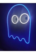 Pacman Hayalet Neon Tabela Neon Yazı Dekoratif Aydınlatma Ve Gece Lambası - Görsel 3
