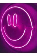 Gülenyüz Neon Emoji Smile Neon Led Dekoratif Duvar Aydınlatması Neon Duvar Yazısı 30x30cm - Görsel 3