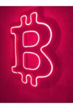 Bitcoin Neon Tabela Btcneon Led Dekoratif Kripto Para Duvar Aydınlatması Spor Neon Duvar Dekorasyonu - Görsel 3