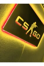 Cs Go Led Işıklı Ahşap Tablo - Görsel 4