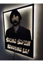 Behzat Ç Led Işıklı Ahşap Tablo - Görsel 3