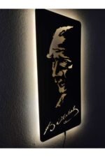 Mustafa Kemal Atatürk Led Işıklı Ahşap Tablo - Görsel 3