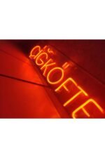 Çiğköfte Neon Tabela Neon Yazı Dekoratif Aydınlatma Ve Gece Lambası - Görsel 4