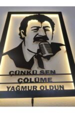 Müslüm Gürses Led Işıklı Ahşap Dekoratif Tablo - Görsel 4