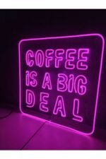 Coffee Kahve - Kahve Köşesi Kafe Neon Tabela Neon Yazı Dekoratif Aydınlatma - Görsel 4