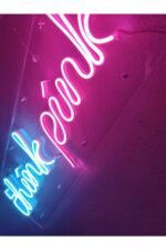 Think Pink Neon Led Dekoratif Duvar Aydınlatması Neon Duvar Yazısı - Görsel 5