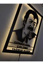 Müslüm Gürses Led Işıklı Ahşap Dekoratif Tablo - Görsel 5