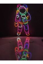 Astronot Neon Led Tabela Kafe Neon - Görsel 5