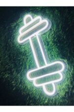Dumbell Dekoratif Neon Led / Neon Tasarım Gece Aydınlatması - Görsel 5