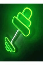 Dumbell Neon Tabela Fitness Neon Led Dekoratif Duvar Aydınlatması Spor Neon Duvar Dekorasyonu - Görsel 5