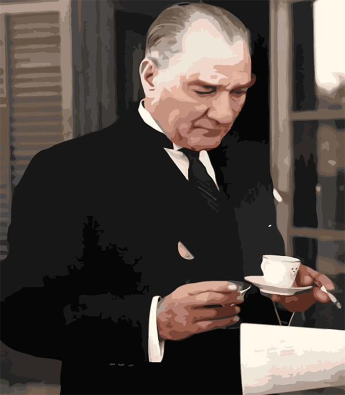 Atatürk sayılarla boyama influblog kategori