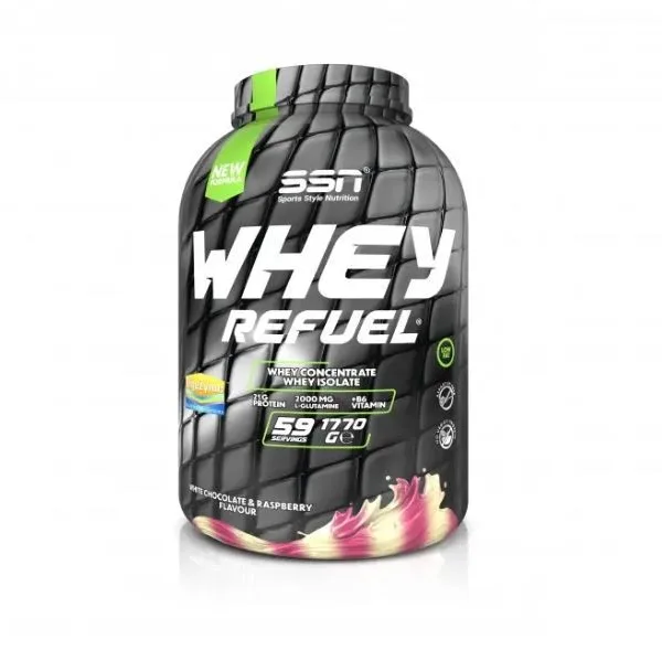 SSN Sports Style Nutrition Whey Refuel 1770 Gr (Beyaz Çikolata-Ahududu) Protein Tozu