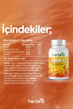 ZİNDE+C VİTAMİN C,ÇİNKO,VİTAMİN D, SELENYUM 60 TABLET - Görsel 3