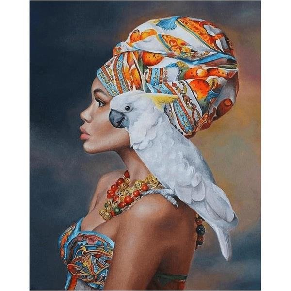 Sayılarla Boyama Seti Afrikalı Güzel 12