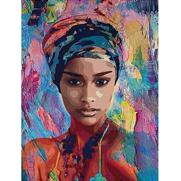 Sayılarla Boyama Seti Afrikalı Güzel 6