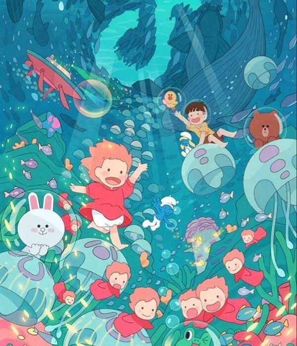 Sayılarla Boyama Seti Deniz Altı Animeler