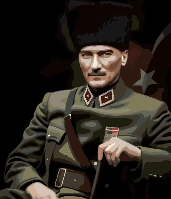 Sayılarla Boyama Seti Üniformalı Atatürk