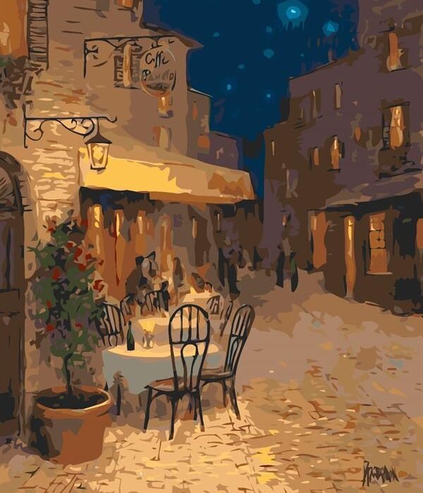 Sayılarla Boyama Seti Van Gogh Kafe Teras
